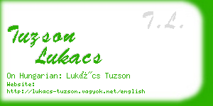 tuzson lukacs business card